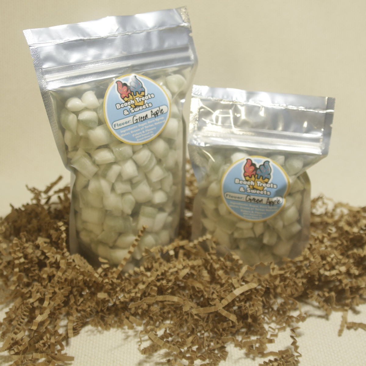 Sour Green Apple Hard Candy Pillows
